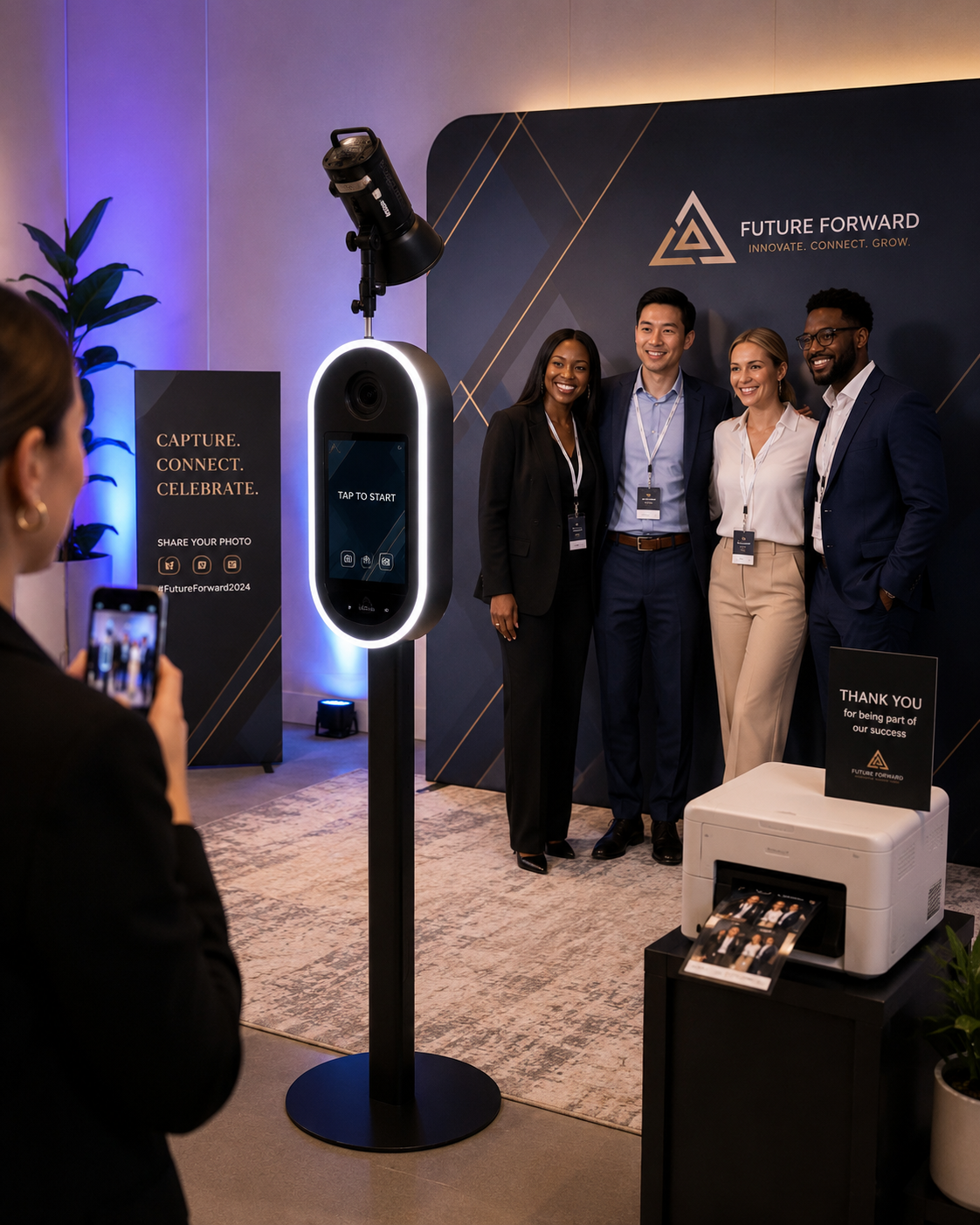 Branded corporate photo experience